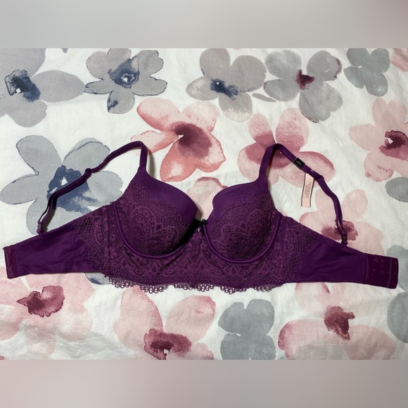 NWT Victoria Secret Lined Demi Buste Double Convertible Straps Lace Bra Size 34D - Picture 4 of 10